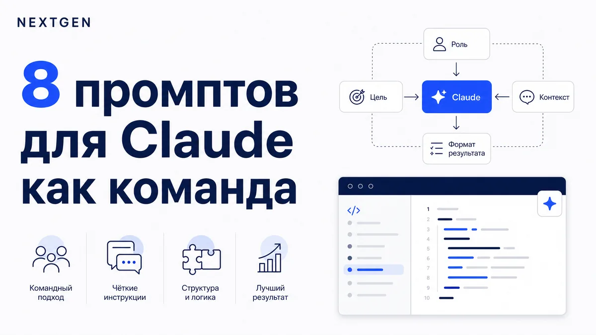 8 промптов - моя контент-команда в одном Claude