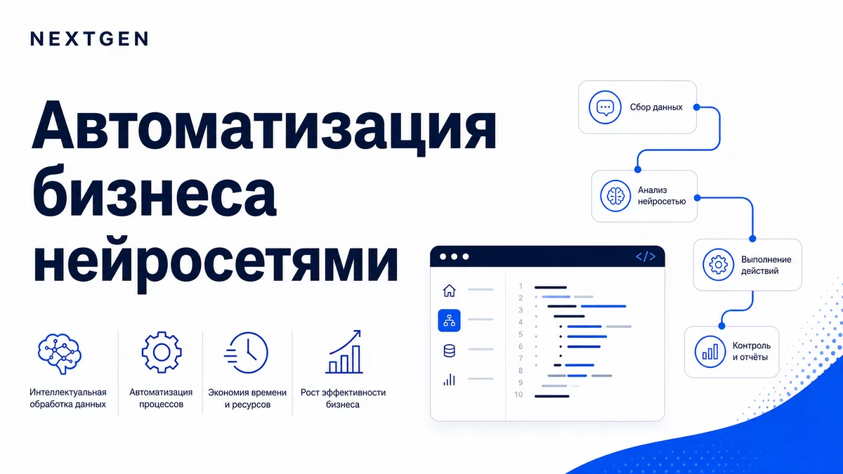 Автоматизация бизнеса с помощью нейросетей: что внедрять первым и как